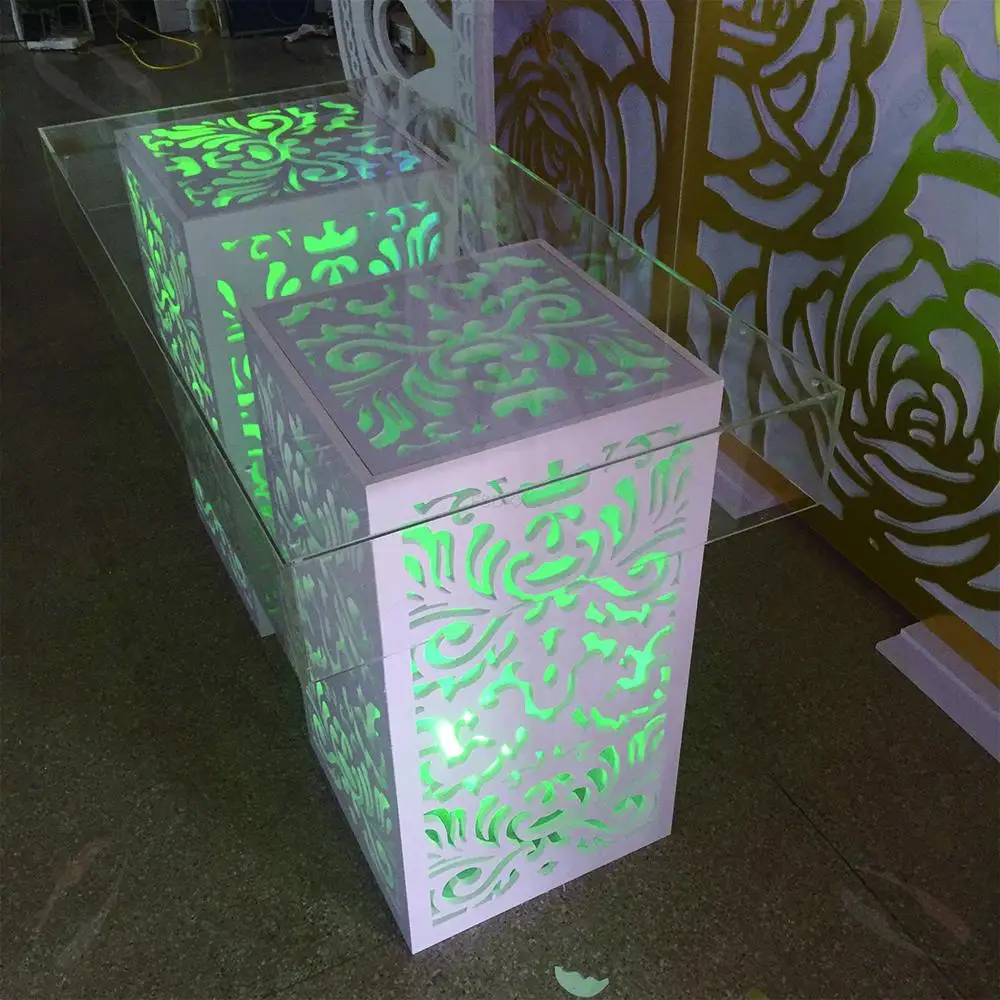 Hot Sale Pvc and acrylic Wedding Bridal Table with Led Light
Hot Sale Pvc and acrylic Wedding Bridal Table with Led Light