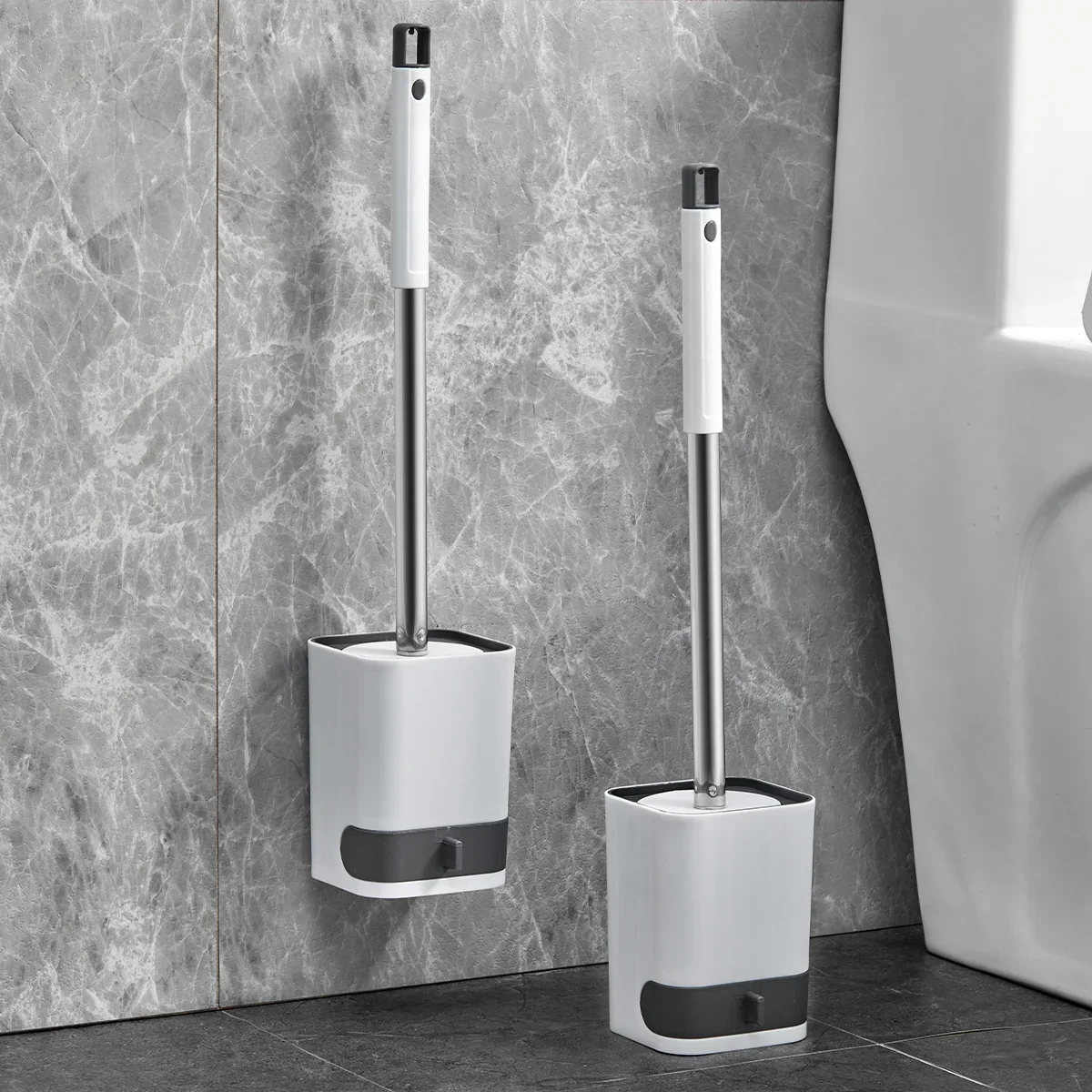 WORTHBUY Plastic Wall Mounted No Dead Corner Toilet Cleaning Brush With Drain Base Long Handle Toilet Brush Bathroom Accessories
WORTHBUY Plastic Wall Mounted No Dead Corner Toilet Cleaning Brush With Drain Base Long Handle Toilet Brush Bathroom Accessories