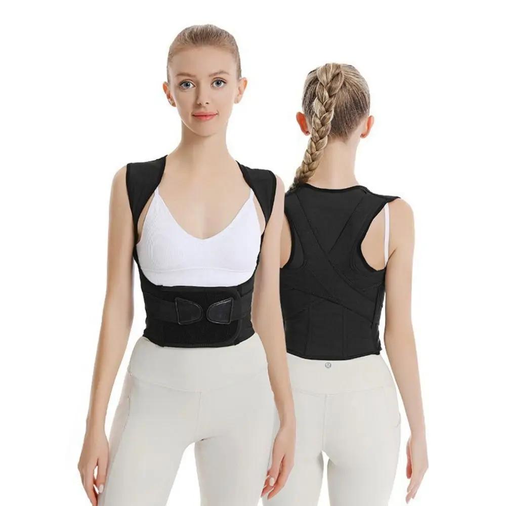 New Neoprene Nylon Posture Corrector Black Adjustable Back Support Belt Therapy Corrector Unisex
New Neoprene Nylon Posture Corrector Black Adjustable Back Support Belt Therapy Corrector Unisex
