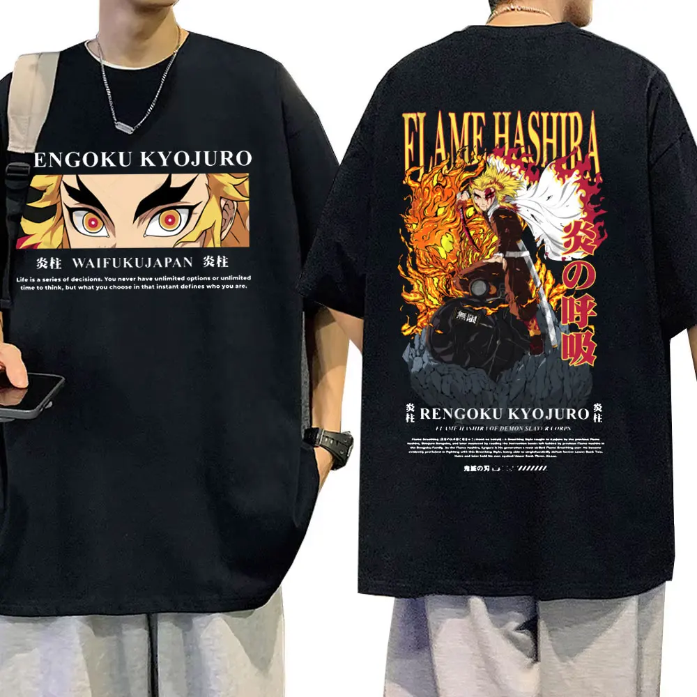Anime Demon Slayer T-shirt Rengoku Kyoujurou Eyes Graphic T Shirts Men Women Fashion Casual Tshirt Male Soft Cotton Short Sleeve
Anime Demon Slayer T-shirt Rengoku Kyoujurou Eyes Graphic T Shirts Men Women Fashion Casual Tshirt Male Soft Cotton Short Sleeve