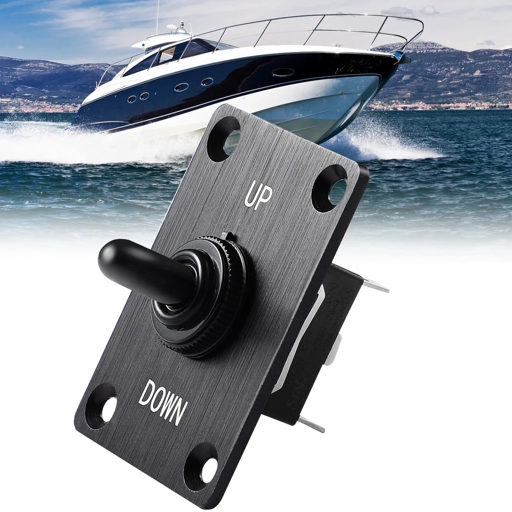 Black Boat Trim Switch Marine Momentary Toggle Up Down Switch 3-Way 12V 15A On Off On Switch Panel Rocker Trim Tabs Switch
Black Boat Trim Switch Marine Momentary Toggle Up Down Switch 3-Way 12V 15A On Off On Switch Panel Rocker Trim Tabs Switch