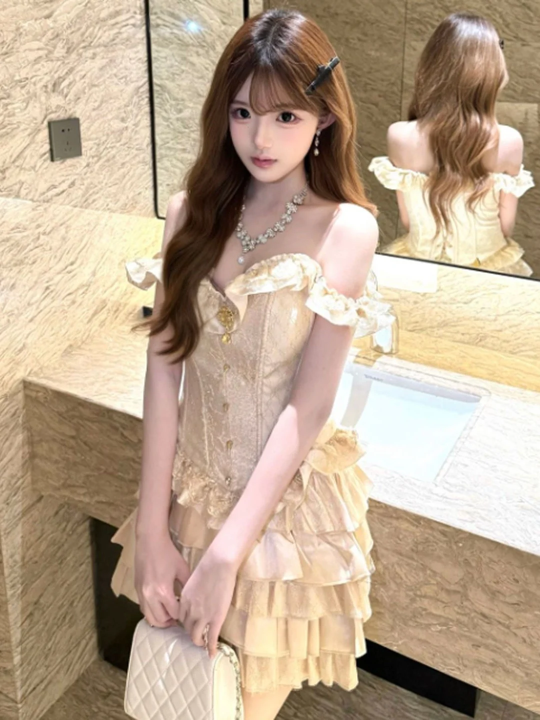 Unique Summer Outfit Set with Puffy Skirt And Strap Top Comfortable Breathable Cotton Material Gentle Style Short Sleeve Vest
Unique Summer Outfit Set with Puffy Skirt And Strap Top Comfortable Breathable Cotton Material Gentle Style Short Sleeve Vest