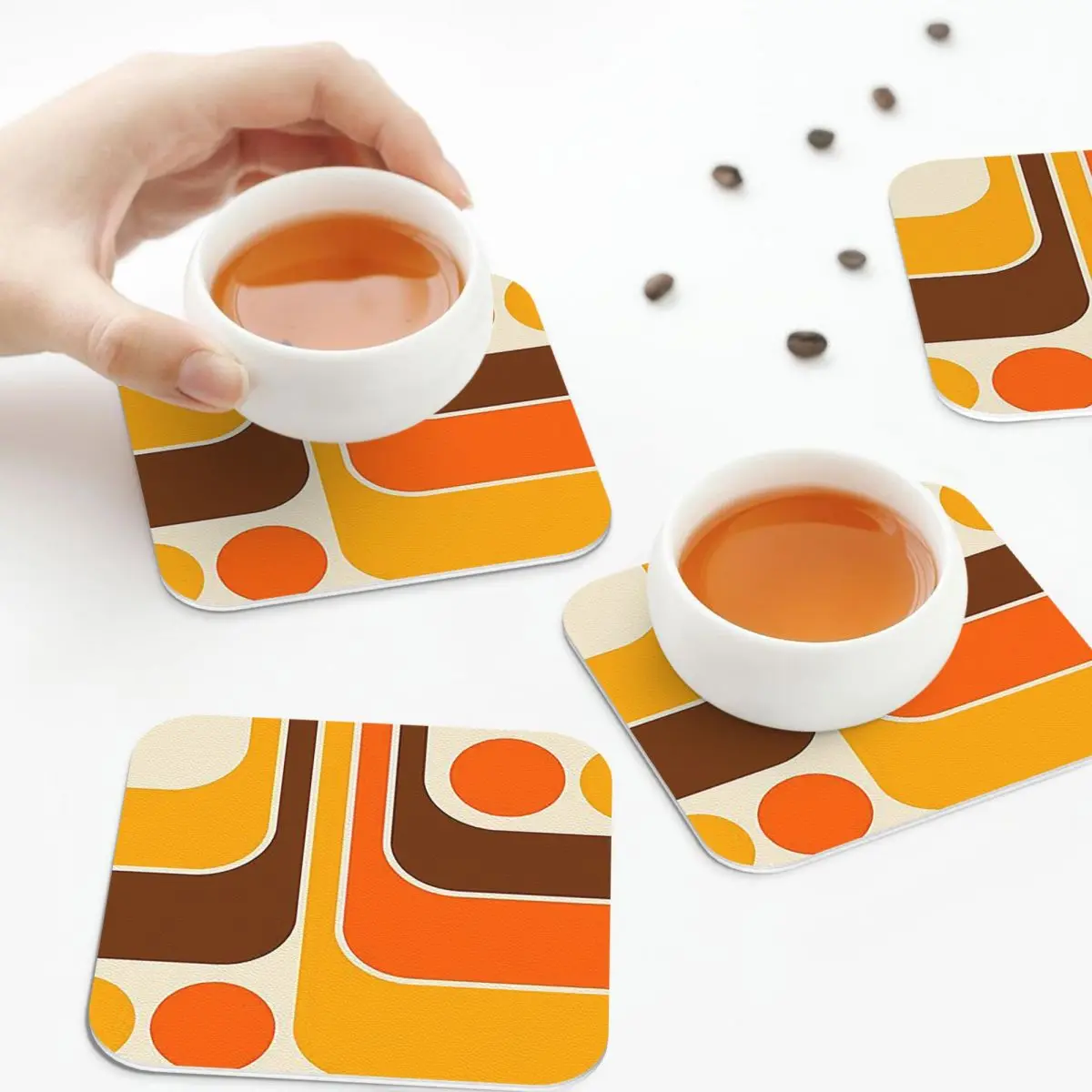 Retro Geometric Design 62 Coasters Kitchen Placemats Non-slip Insulation Cup Coffee Mats For Decor Home Tableware Pads Set of 4
Retro Geometric Design 62 Coasters Kitchen Placemats Non-slip Insulation Cup Coffee Mats For Decor Home Tableware Pads Set of 4