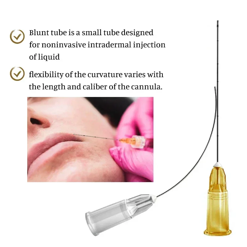 14G 18G 22G 23G 25G 27G 38mm/50mm/70mm Blunt Tip Micro Cannula for Derma Filler Korean Disposable Sterile Superfine Blunt Needle
14G 18G 22G 23G 25G 27G 38mm/50mm/70mm Blunt Tip Micro Cannula for Derma Filler Korean Disposable Sterile Superfine Blunt Needle