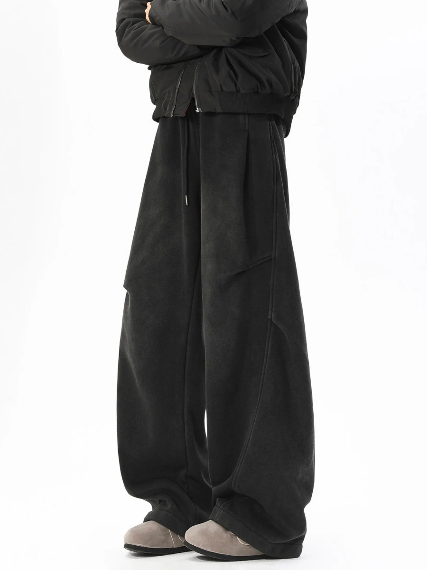 Waed Heavyweight Pleated Men's Straight Leg Sport Pants American Sle Loose Fit Cotton Terry Spring Autumn Faion Brand
Waed Heavyweight Pleated Men's Straight Leg Sport Pants American Sle Loose Fit Cotton Terry Spring Autumn Faion Brand