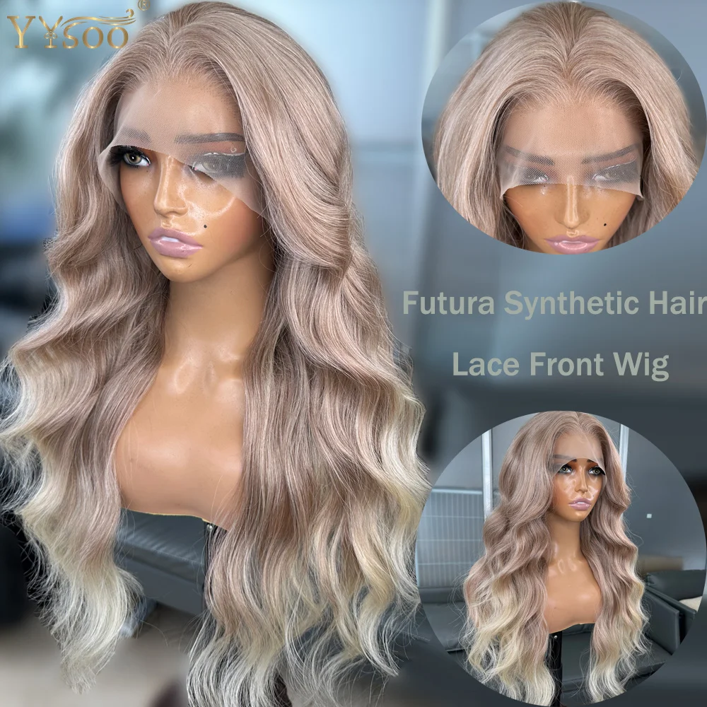 Long Heat Resistant Wavy Wigs for Women Natural Hairline Brown Balayage 13x4 Glueless Futura Synthetic Lace Front Wig Daily Used
Long Heat Resistant Wavy Wigs for Women Natural Hairline Brown Balayage 13x4 Glueless Futura Synthetic Lace Front Wig Daily Used