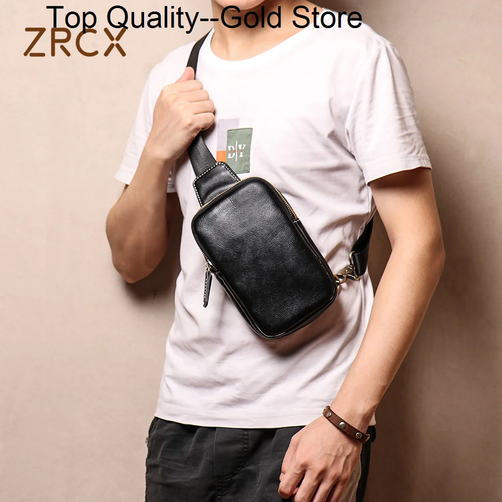 Genuine Leather Men's Chest Bag Messenger Shoulder Casual Cowhide Waist Trendy Men Designer Fashion
Genuine Leather Men's Chest Bag Messenger Shoulder Casual Cowhide Waist Trendy Men Designer Fashion