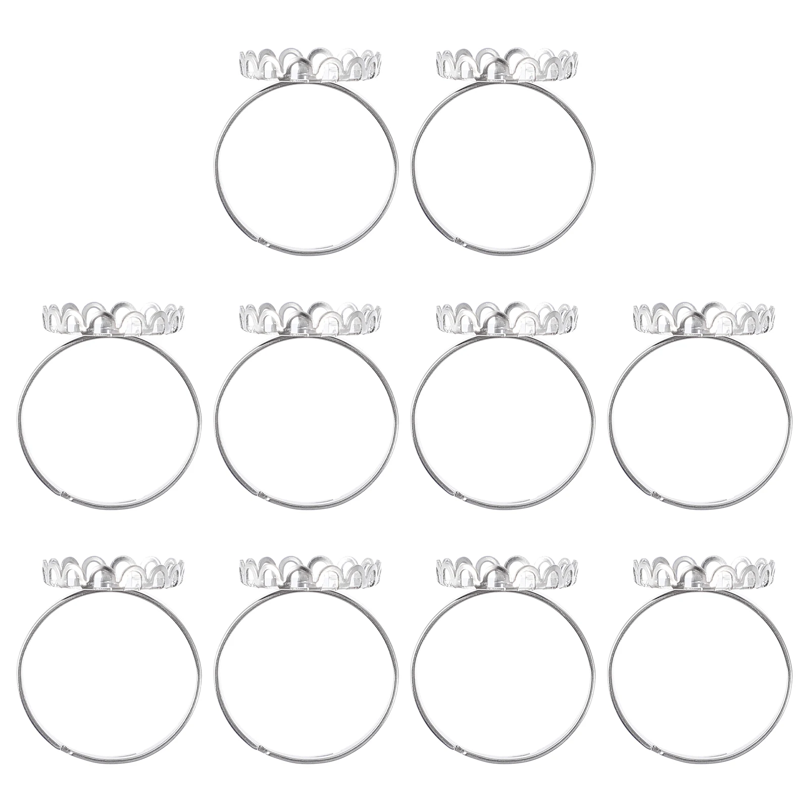 10pcs Stainless Steel Ring Bases Silver Color Mens DIY Findings Jewelry Making Metal Rings Base Finger Ring Jewelry Base
10pcs Stainless Steel Ring Bases Silver Color Mens DIY Findings Jewelry Making Metal Rings Base Finger Ring Jewelry Base