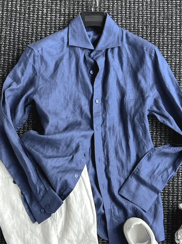 Italian Style Cotton Linen Shirt Set Men's Thin Breathable Long Sleeve Sun Protection Open Cardigan Linen Shorts Two-Piece Set
Italian Style Cotton Linen Shirt Set Men's Thin Breathable Long Sleeve Sun Protection Open Cardigan Linen Shorts Two-Piece Set