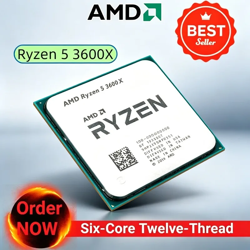 AMD 100% Brand New Ryzen 5 3600X R5 3600X 3.8 GHz Six-Core Twelve-Thread CPU Processor 7NM 95W L3=32M 100-000000022 Socket AM4
AMD 100% Brand New Ryzen 5 3600X R5 3600X 3.8 GHz Six-Core Twelve-Thread CPU Processor 7NM 95W L3=32M 100-000000022 Socket AM4