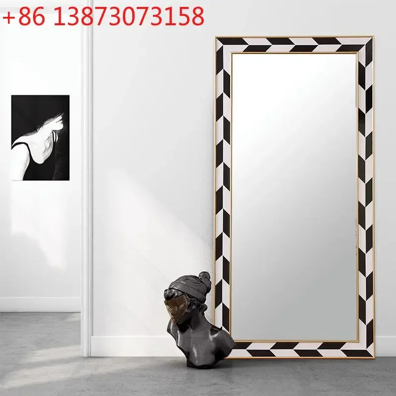 Full-length mirror Full-body floor mirror Home living room Simple modern clothing store fitting mirror
Full-length mirror Full-body floor mirror Home living room Simple modern clothing store fitting mirror