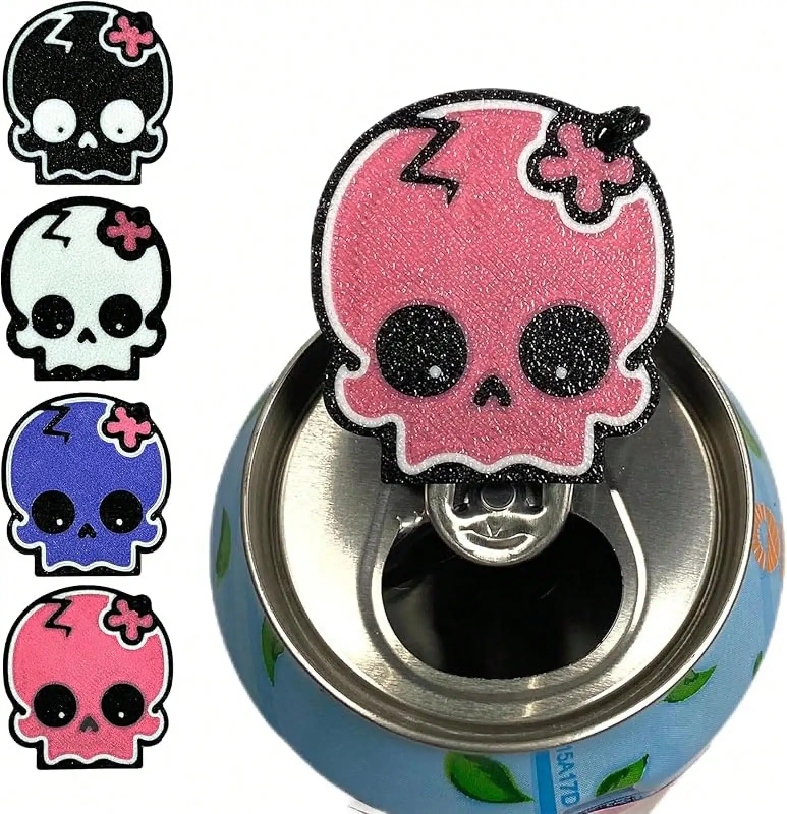 Cute Skull Soda Can Opener Pop Can Tab Opener With Keychain Strap Help For Long Nails,Kids,Sore Hands,Arthritis White 1PC
Cute Skull Soda Can Opener Pop Can Tab Opener With Keychain Strap Help For Long Nails,Kids,Sore Hands,Arthritis White 1PC