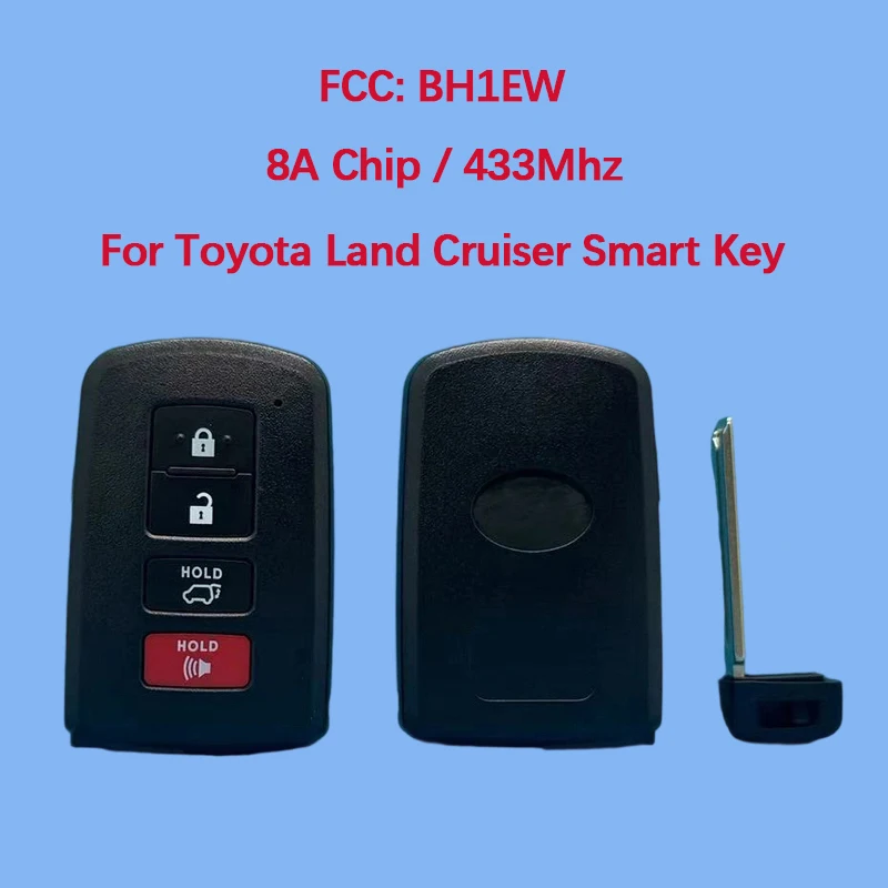 CN007165 Послепродажный 4-кнопочный смарт-брелок 433/434 МГц FCC 89904-60K00 P1 A8 DST-AES чип для Toyota Land Cruiser 2016-2017
CN007165 Послепродажный 4-кнопочный смарт-брелок 433/434 МГц FCC 89904-60K00 P1 A8 DST-AES чип для Toyota Land Cruiser 2016-2017