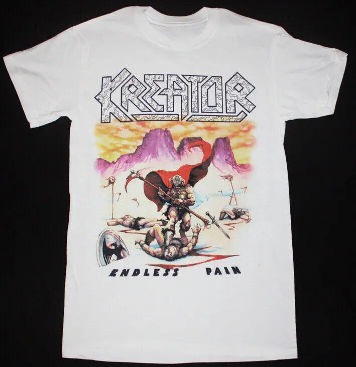 Белая футболка с коротким рукавом Kreator Endless Pain альбомная футболка все размеры 1F457
Белая футболка с коротким рукавом Kreator Endless Pain альбомная футболка все размеры 1F457