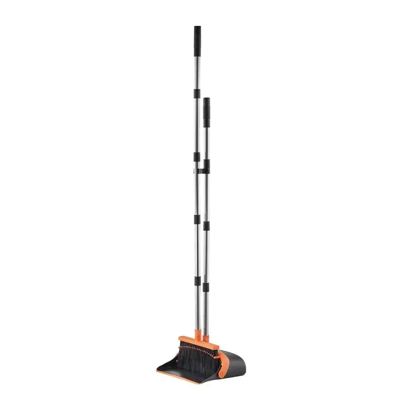 Broom and Dustpan Set, Heavy Duty Dustpan and Broom Combo with Self-Cleaning Teeth, Metal Upright Standing Dust Pan with Long Handle, Ideal for Home, Restaurant, Office, Dorm, Black+Orange
Broom and Dustpan Set, Heavy Duty Dustpan and Broom Combo with Self-Cleaning Teeth, Metal Upright Standing Dust Pan with Long Handle, Ideal for Home, Restaurant, Office, Dorm, Black+Orange