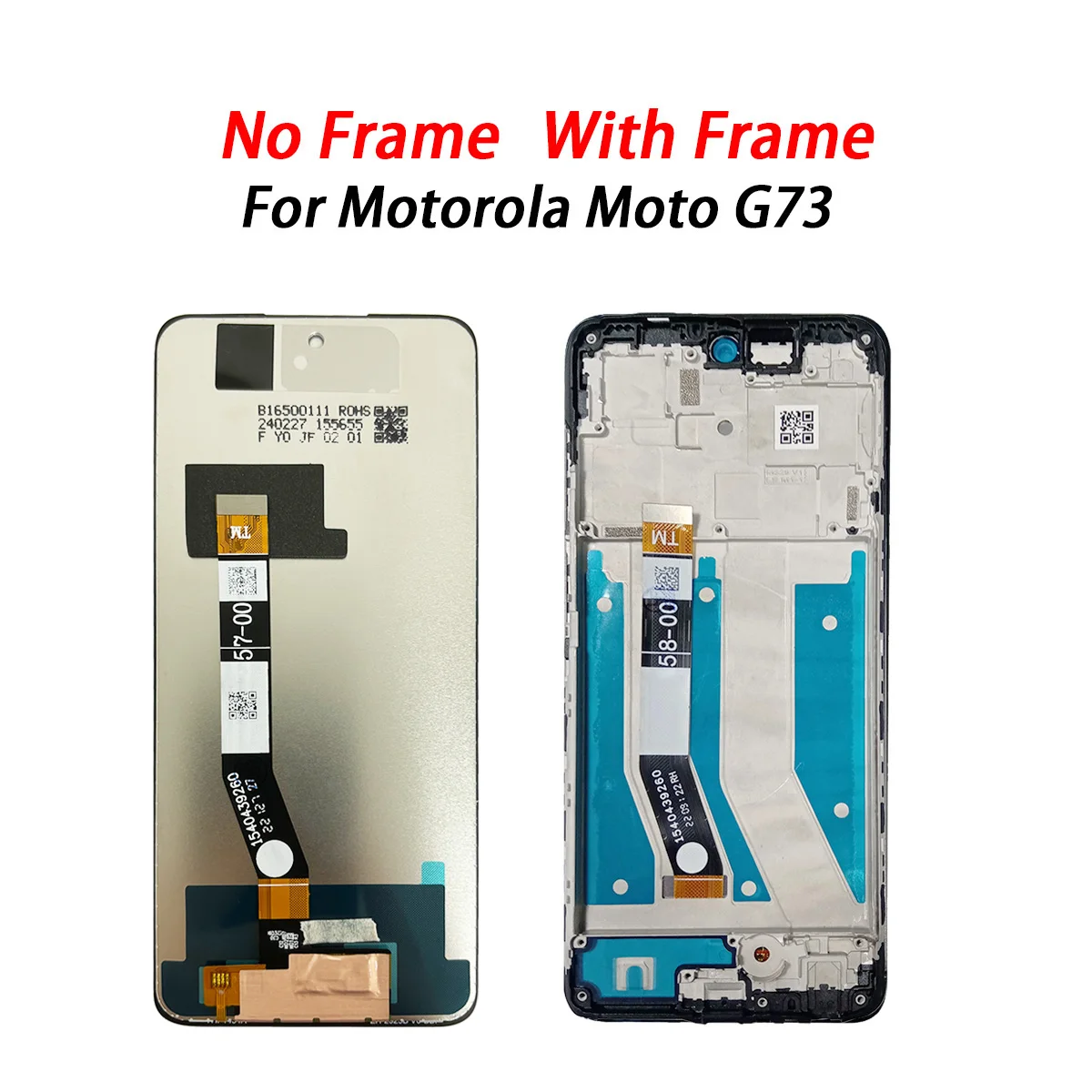 Сенсорный ЖК-экран для Motorola Moto G73, ЖК-дисплей, сенсорный датчик в сборе с рамкой для Moto G73 XT2237-1, замена экрана
Сенсорный ЖК-экран для Motorola Moto G73, ЖК-дисплей, сенсорный датчик в сборе с рамкой для Moto G73 XT2237-1, замена экрана