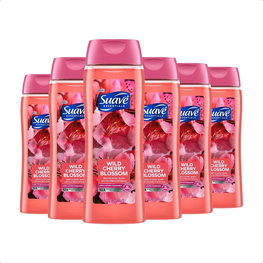 Moisturizing Body Wash with Wild Cherry Blossom and Vitamin E Extract No Parabens No Phtahaltes 18 Oz Pack of 6
Moisturizing Body Wash with Wild Cherry Blossom and Vitamin E Extract No Parabens No Phtahaltes 18 Oz Pack of 6