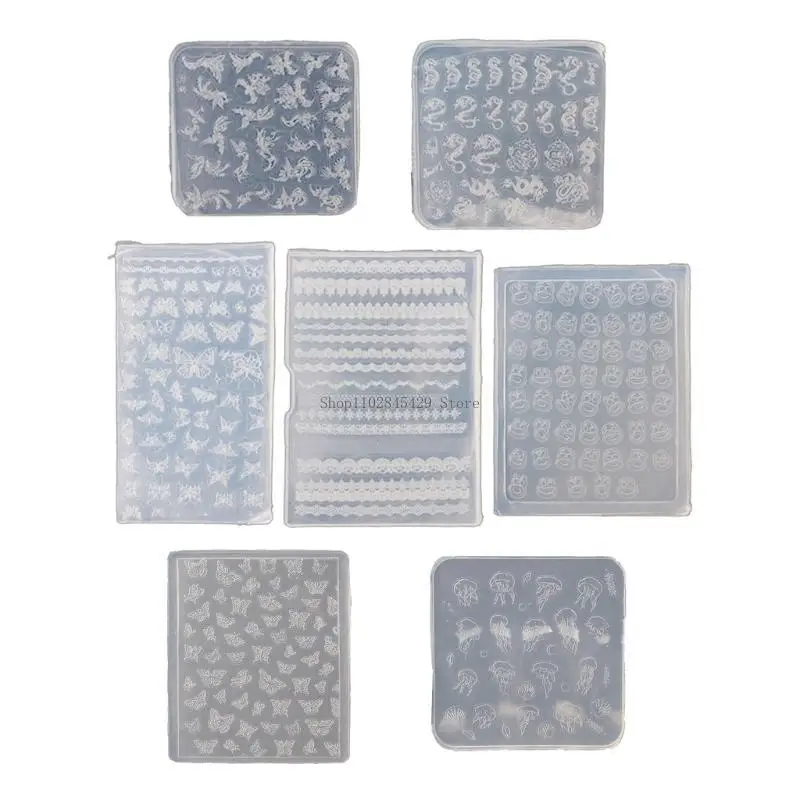Flexible Sturdy Silicone Art Mold for Elegant Rose and Butterfly Embossed Patterns Accessory for Nail Craft
Flexible Sturdy Silicone Art Mold for Elegant Rose and Butterfly Embossed Patterns Accessory for Nail Craft
