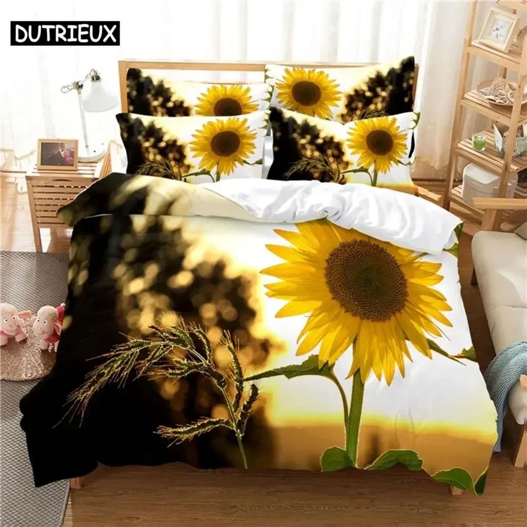 Beautiful SunFlower Bedding Set Single Twin Double Queen King Cal King Size Bed Linen Set
Beautiful SunFlower Bedding Set Single Twin Double Queen King Cal King Size Bed Linen Set