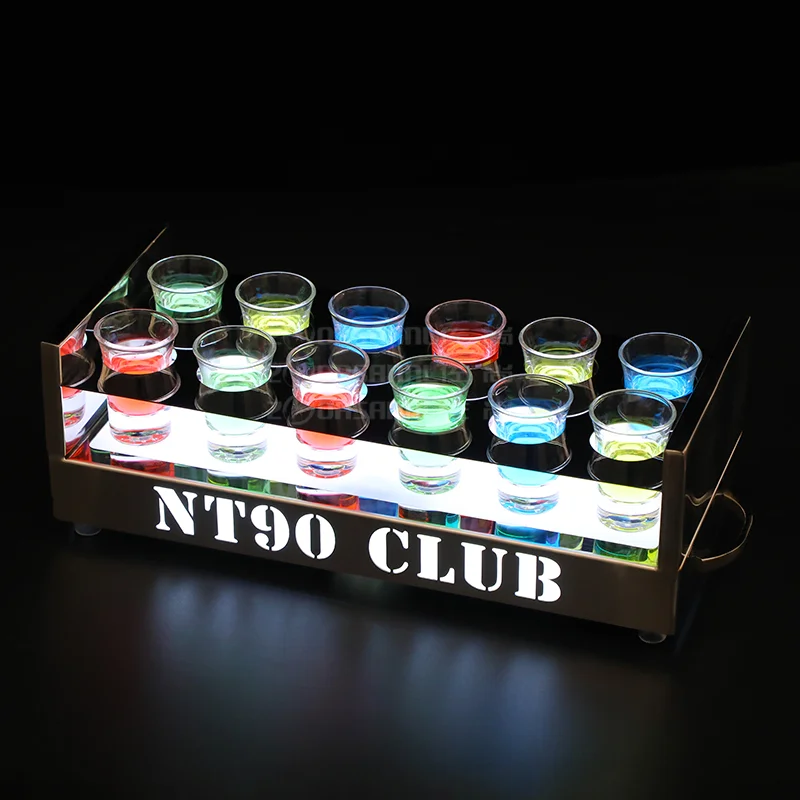 Customized bar KTV creative LED cocktail holder stainless steel cup holder Cup holder luminous cup holder
Customized bar KTV creative LED cocktail holder stainless steel cup holder Cup holder luminous cup holder