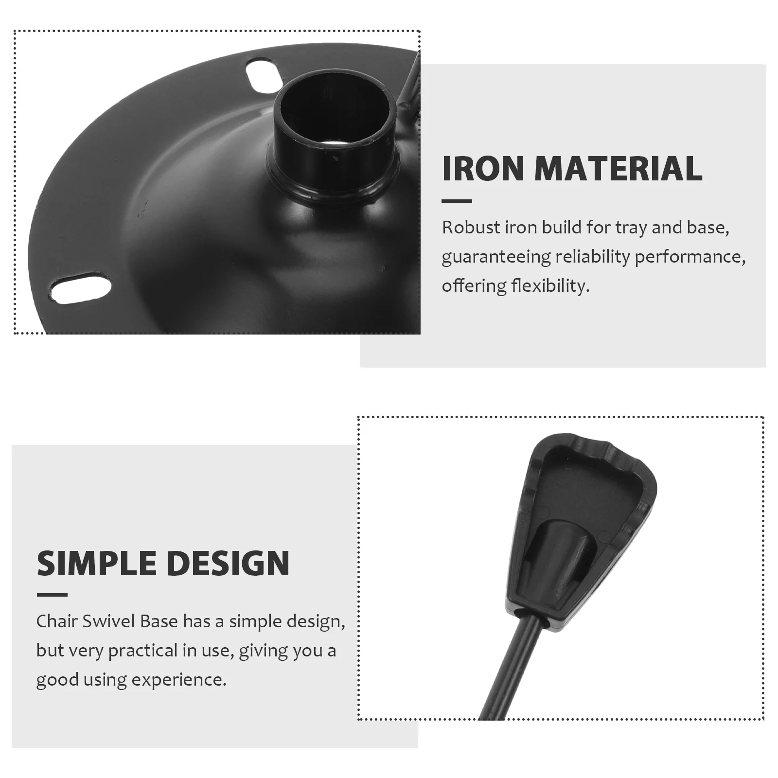 2pcs Swivel Base Plate Replacement Sturdy Iron Office Chair Tilt Control Mechanism Gaming Chair Lift Lever Part
2pcs Swivel Base Plate Replacement Sturdy Iron Office Chair Tilt Control Mechanism Gaming Chair Lift Lever Part