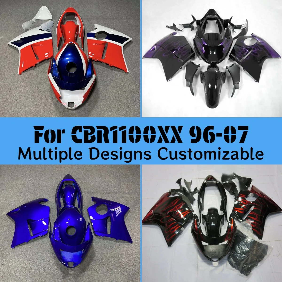 CBR1100XX 1996-2007 Full Fairing Set for HONDA CBR 1100XX 96-07 Motorcycle Body Cover Fairings Bodywork
CBR1100XX 1996-2007 Full Fairing Set for HONDA CBR 1100XX 96-07 Motorcycle Body Cover Fairings Bodywork