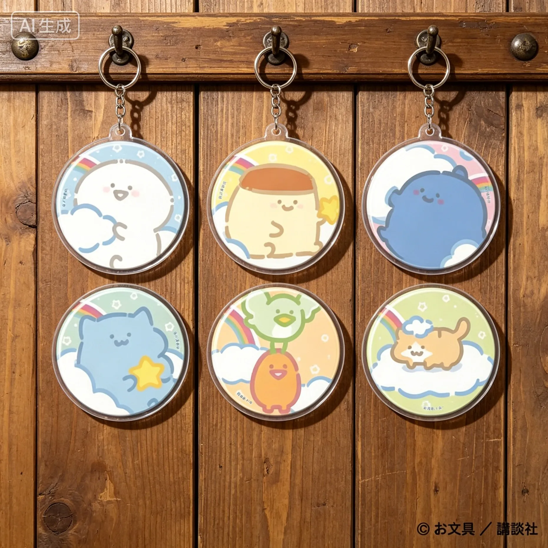 Obungu and Together circle Acrylic Pendant Keychains cartoon character bag decorations Festivals Gifts Souvenir
Obungu and Together circle Acrylic Pendant Keychains cartoon character bag decorations Festivals Gifts Souvenir