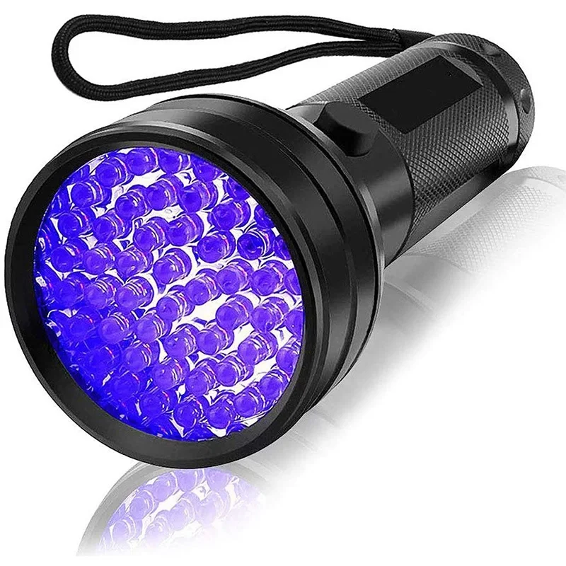 UV 395nm Flashlight 51 LED Lamp Black Light Blacklight Detector for Dog Urine Ultraviolet Flashlight 395nm Handheld Black
UV 395nm Flashlight 51 LED Lamp Black Light Blacklight Detector for Dog Urine Ultraviolet Flashlight 395nm Handheld Black