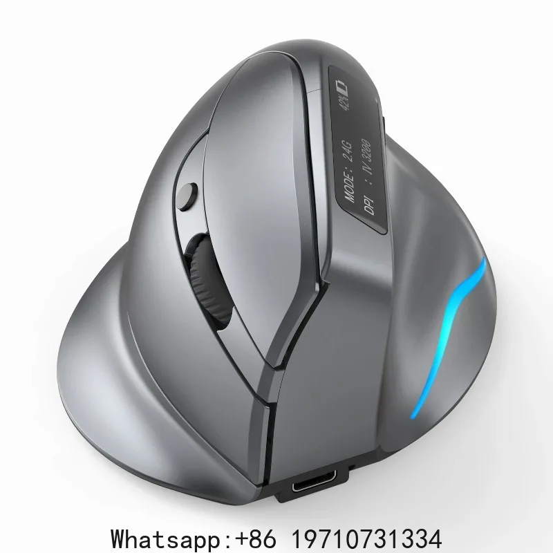 F-26C Mouse Rechargeable Display Dual-mode Wireless Mouse with Silent 2.4GHz BT Gray Mouse
F-26C Mouse Rechargeable Display Dual-mode Wireless Mouse with Silent 2.4GHz BT Gray Mouse