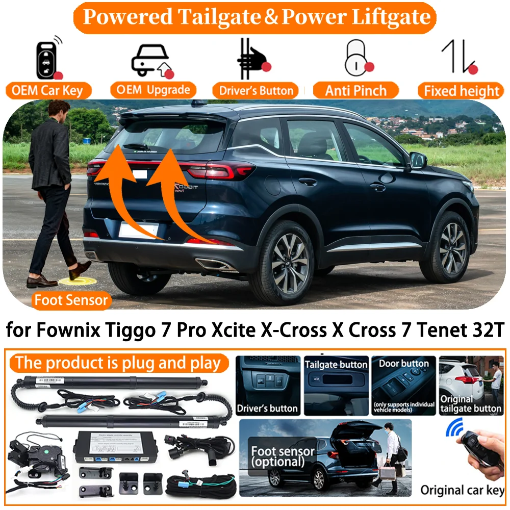 Умная электрическая система открывания/закрывания багажника для Fownix Tiggo 7 Pro, Xcite, X-Cross, X Cross 7, Tenet 32T
Умная электрическая система открывания/закрывания багажника для Fownix Tiggo 7 Pro, Xcite, X-Cross, X Cross 7, Tenet 32T