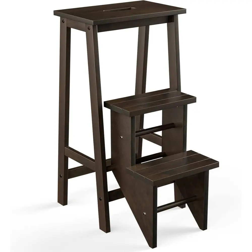 3-in-1 Wooden Step Stool with Portable Seat and Storage Shelf, Home Kitchen Use
3-in-1 Wooden Step Stool with Portable Seat and Storage Shelf, Home Kitchen Use