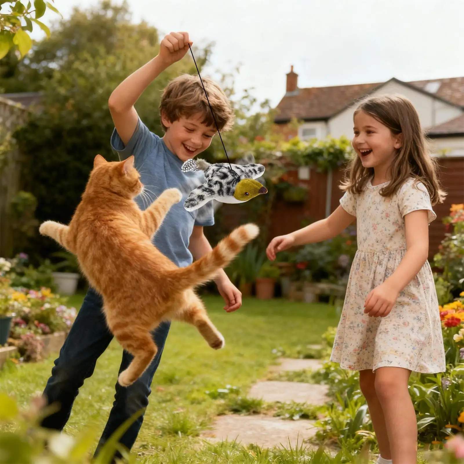 Flapping Bird Cat Toy Electric Interactive Pet Game Remote Chirping Cat Bird Toy for Teething Exercise Boredom Indoor Outdoor
Flapping Bird Cat Toy Electric Interactive Pet Game Remote Chirping Cat Bird Toy for Teething Exercise Boredom Indoor Outdoor