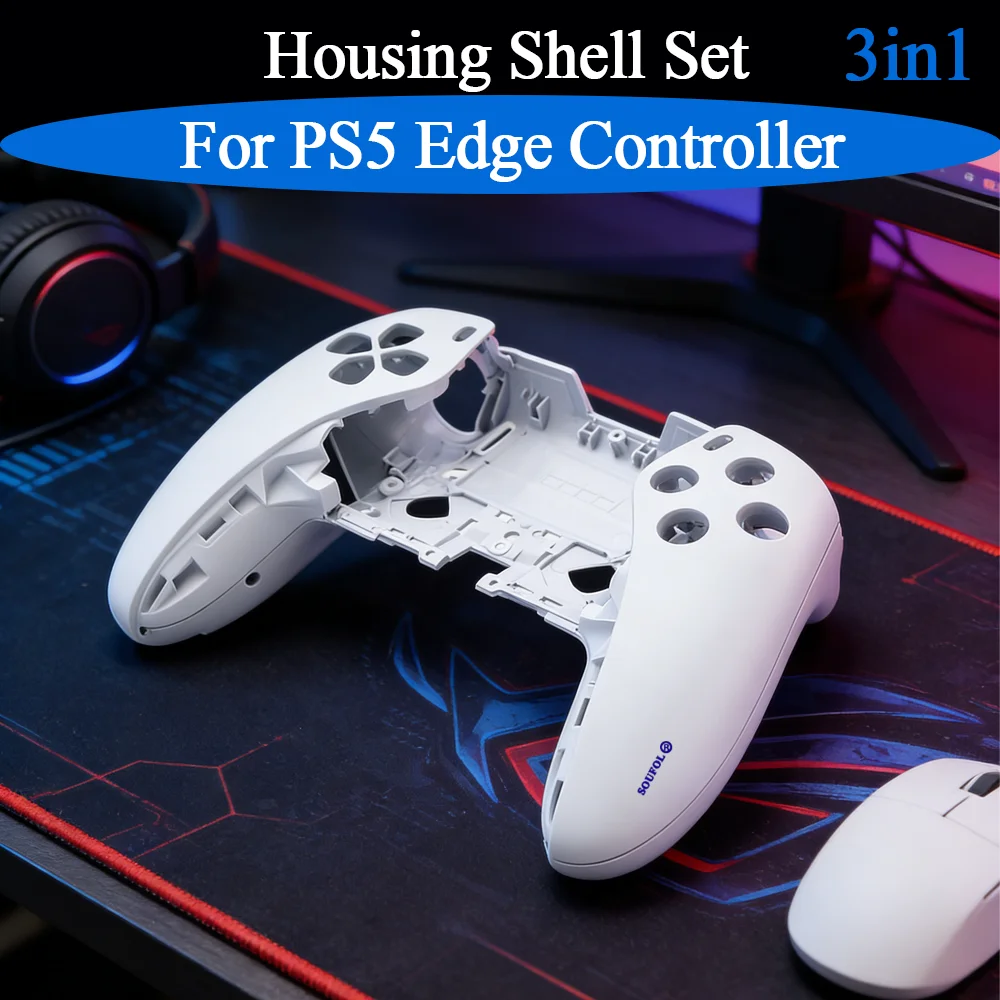 Набор из 12 сменных корпусов для контроллера PS5 Edge: верхняя и нижняя крышки корпуса, чехол с накладками на джойстики, пластиковые детали для ремонта
Набор из 12 сменных корпусов для контроллера PS5 Edge: верхняя и нижняя крышки корпуса, чехол с накладками на джойстики, пластиковые детали для ремонта