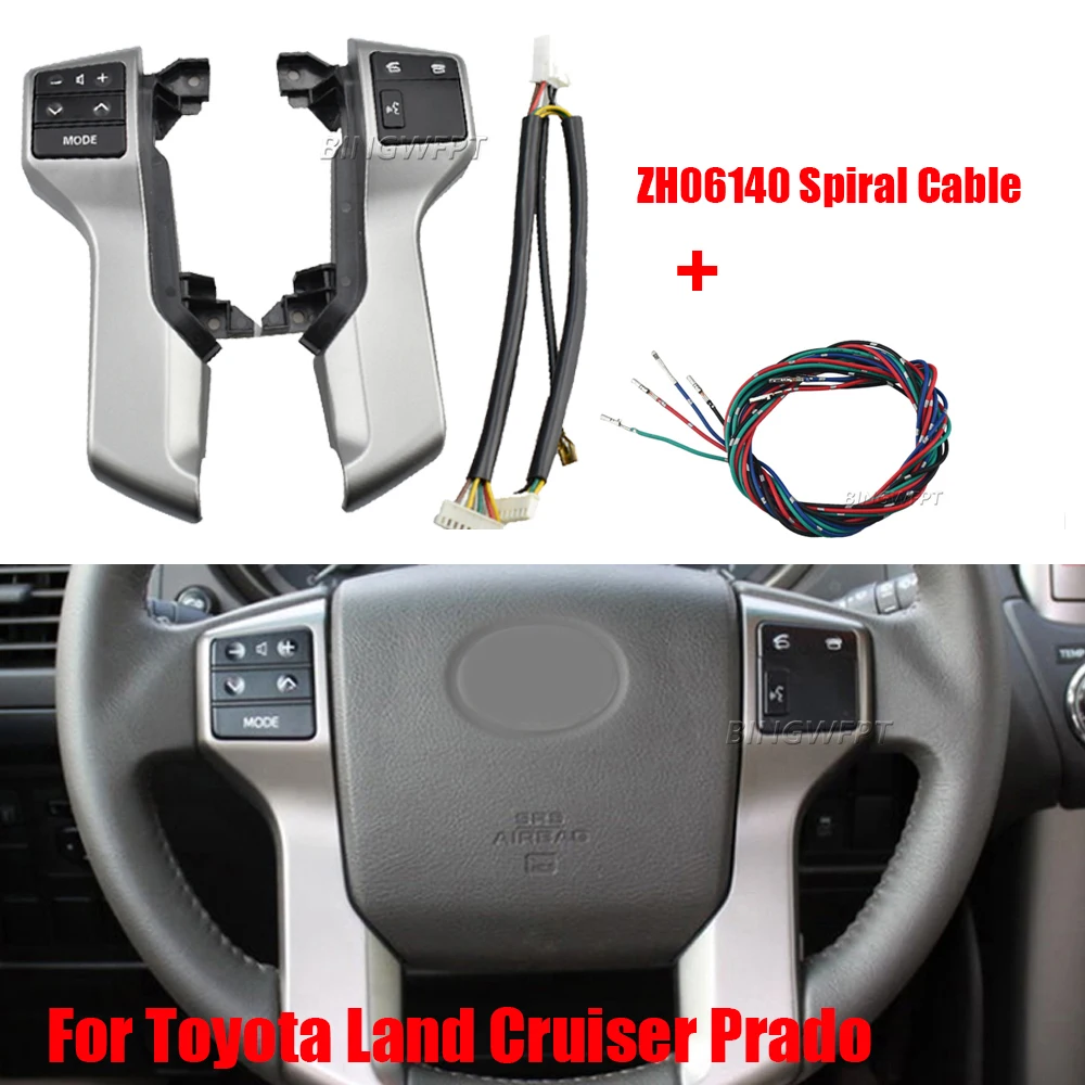 Multifunction Steering Wheel Control Switch With Wire 84250-60160 For Toyota Land Cruiser Prado 150 GRJ150 KDJ150 2009-2015
Multifunction Steering Wheel Control Switch With Wire 84250-60160 For Toyota Land Cruiser Prado 150 GRJ150 KDJ150 2009-2015