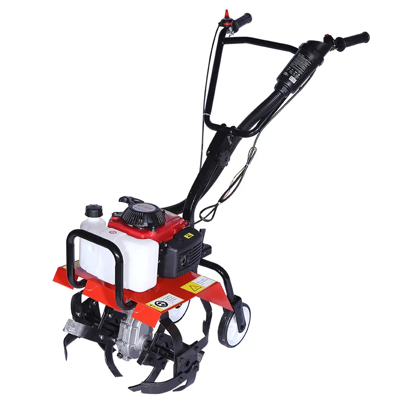Four-stroke micro-tiller, agricultural rotary soil scarifier, handheld tiller, trenching lawn mower
Four-stroke micro-tiller, agricultural rotary soil scarifier, handheld tiller, trenching lawn mower