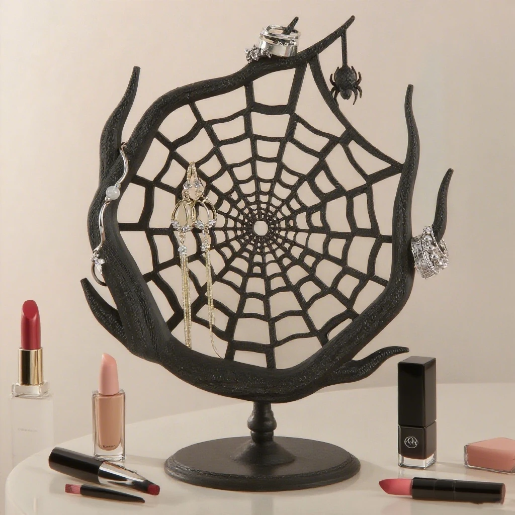 Cross-Border Dark Deadwood Spider Web Jewelry Display Stand for Gothic Desktop Earring Ring Storage
Cross-Border Dark Deadwood Spider Web Jewelry Display Stand for Gothic Desktop Earring Ring Storage