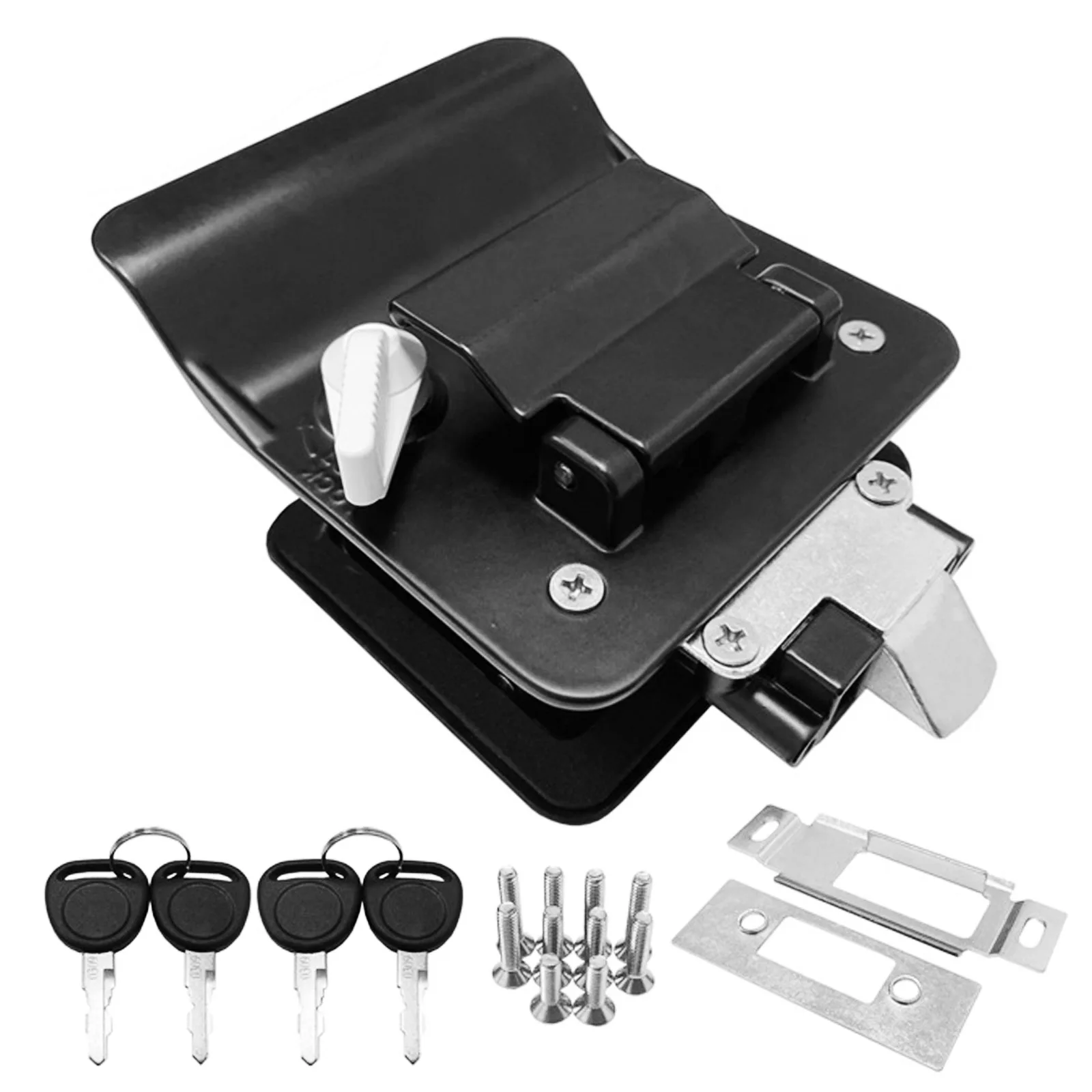 RV Travel Trailer Entry Door Lock Camper Door Latch Paddle Deadbolt RV Handle Replacement for Cargo Hauler Horse Trailer Truck
RV Travel Trailer Entry Door Lock Camper Door Latch Paddle Deadbolt RV Handle Replacement for Cargo Hauler Horse Trailer Truck