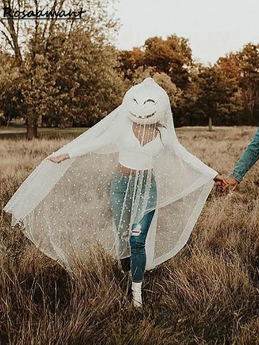 Luxury Pearls Beading Tulle Wedding Cape Bridal Cloak Floor Length Customized Bridal Jacket With Hood
Luxury Pearls Beading Tulle Wedding Cape Bridal Cloak Floor Length Customized Bridal Jacket With Hood