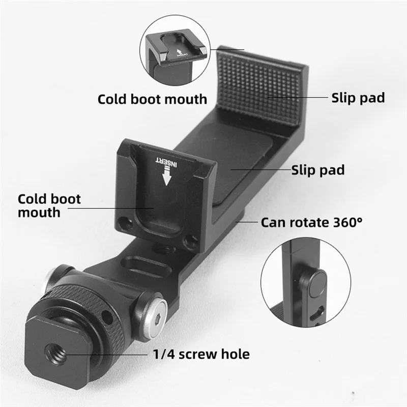 AAAEL-360 ° Вращающийся держатель для телефона, вертикальное крепление для телефона, крепление для штатива с холодным горячим башмаком, зажим для телефона, зажим для видеоблога
AAAEL-360 ° Вращающийся держатель для телефона, вертикальное крепление для телефона, крепление для штатива с холодным горячим башмаком, зажим для телефона, зажим для видеоблога