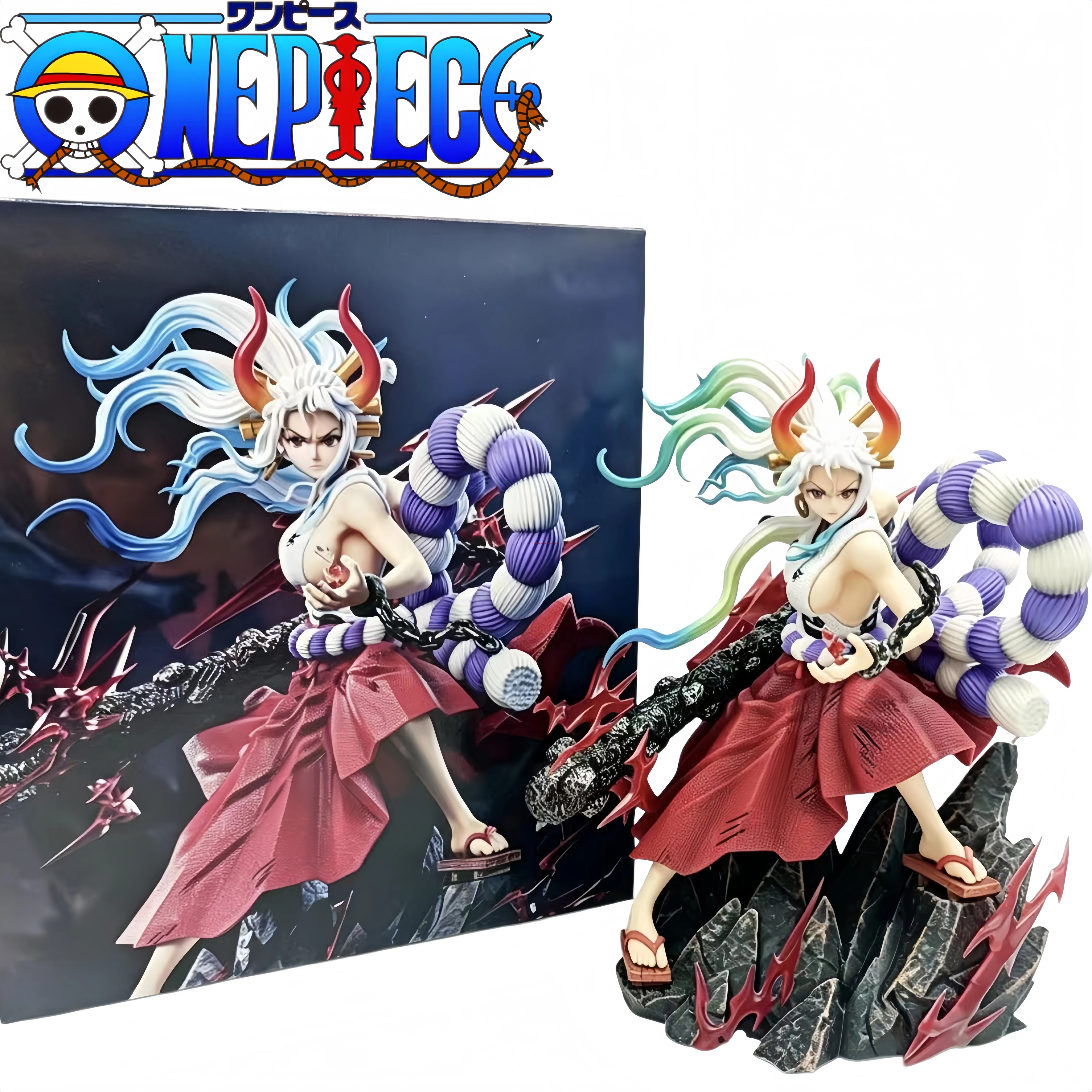 One Piece NY Yamato Figure Kaido's Daughter GK Statue With Base Anime Figurine PVC Model Toys Collection Ornament Gift For Fans
One Piece NY Yamato Figure Kaido's Daughter GK Statue With Base Anime Figurine PVC Model Toys Collection Ornament Gift For Fans