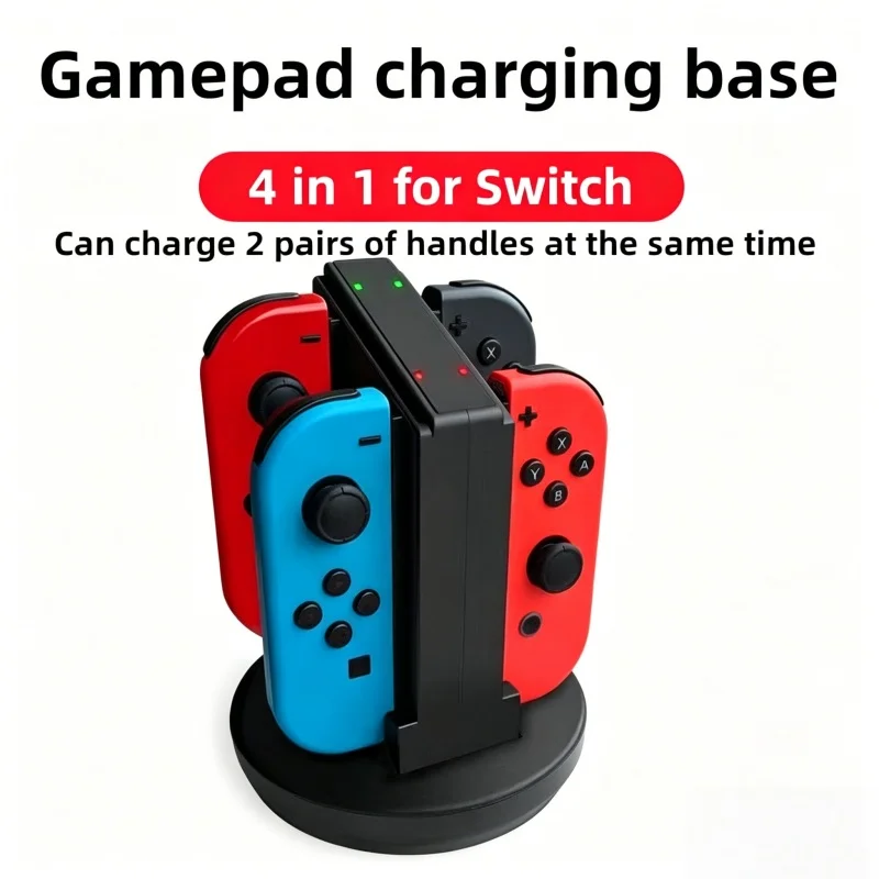 4 in 1 Charging Dock for Switch Joypad, Multi-Function Charger Station for 4 Controllers Simultaneously
4 in 1 Charging Dock for Switch Joypad, Multi-Function Charger Station for 4 Controllers Simultaneously
