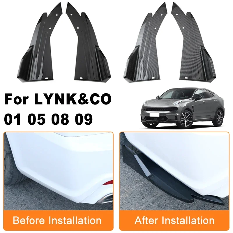 Car Rear Bumper Spoiler Lip Diffuser Side Skirt Splitter Wrap Angle Anti-Crash Protection Trim For LYNK&CO 01 05 08 09
Car Rear Bumper Spoiler Lip Diffuser Side Skirt Splitter Wrap Angle Anti-Crash Protection Trim For LYNK&CO 01 05 08 09