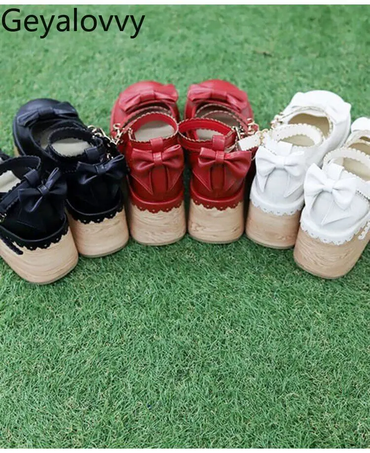 Japanese-style Sweet and Cute Lolita Heart-shaped Wedge Heel Mary Jane Shoes Bow Lace-up Thick-soled Women's Party Shoes
Japanese-style Sweet and Cute Lolita Heart-shaped Wedge Heel Mary Jane Shoes Bow Lace-up Thick-soled Women's Party Shoes