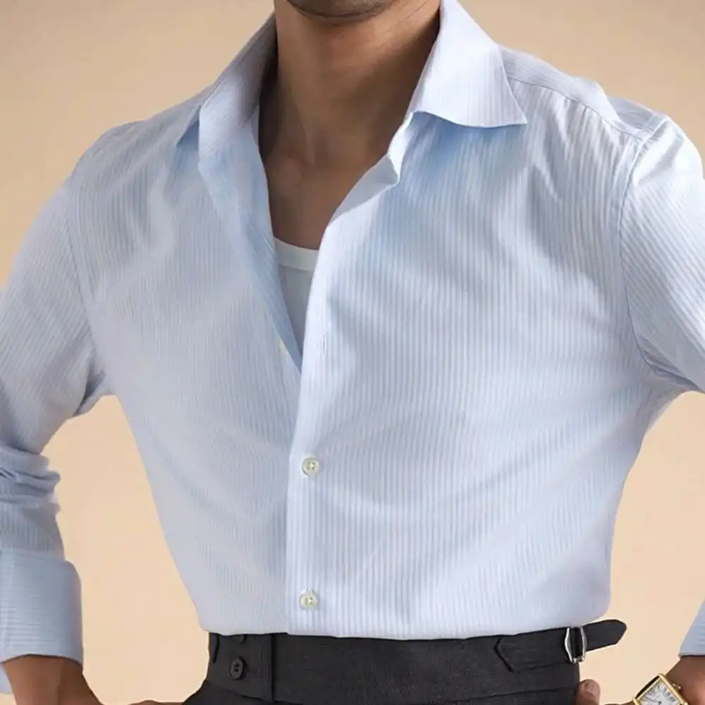Cotton Blend Men Business Shirt Long Sleeve Top Quality Hairstylist Shirt Men Office Tuxedo Blue Shirt Men Social Herren Hemd
Cotton Blend Men Business Shirt Long Sleeve Top Quality Hairstylist Shirt Men Office Tuxedo Blue Shirt Men Social Herren Hemd