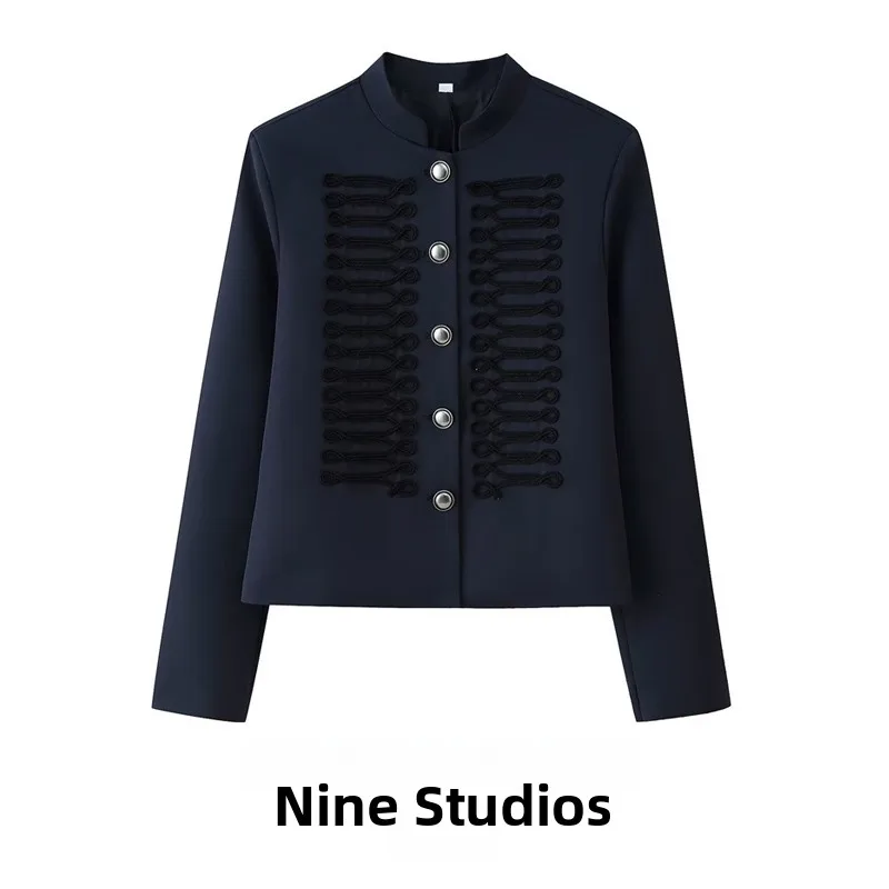 NINE ZAR Women's Vintage Button Detail Waist Cinched Long Sleeve Stand Collar Jacket Outerwear Casual Polyester Fiber Warmth
NINE ZAR Women's Vintage Button Detail Waist Cinched Long Sleeve Stand Collar Jacket Outerwear Casual Polyester Fiber Warmth