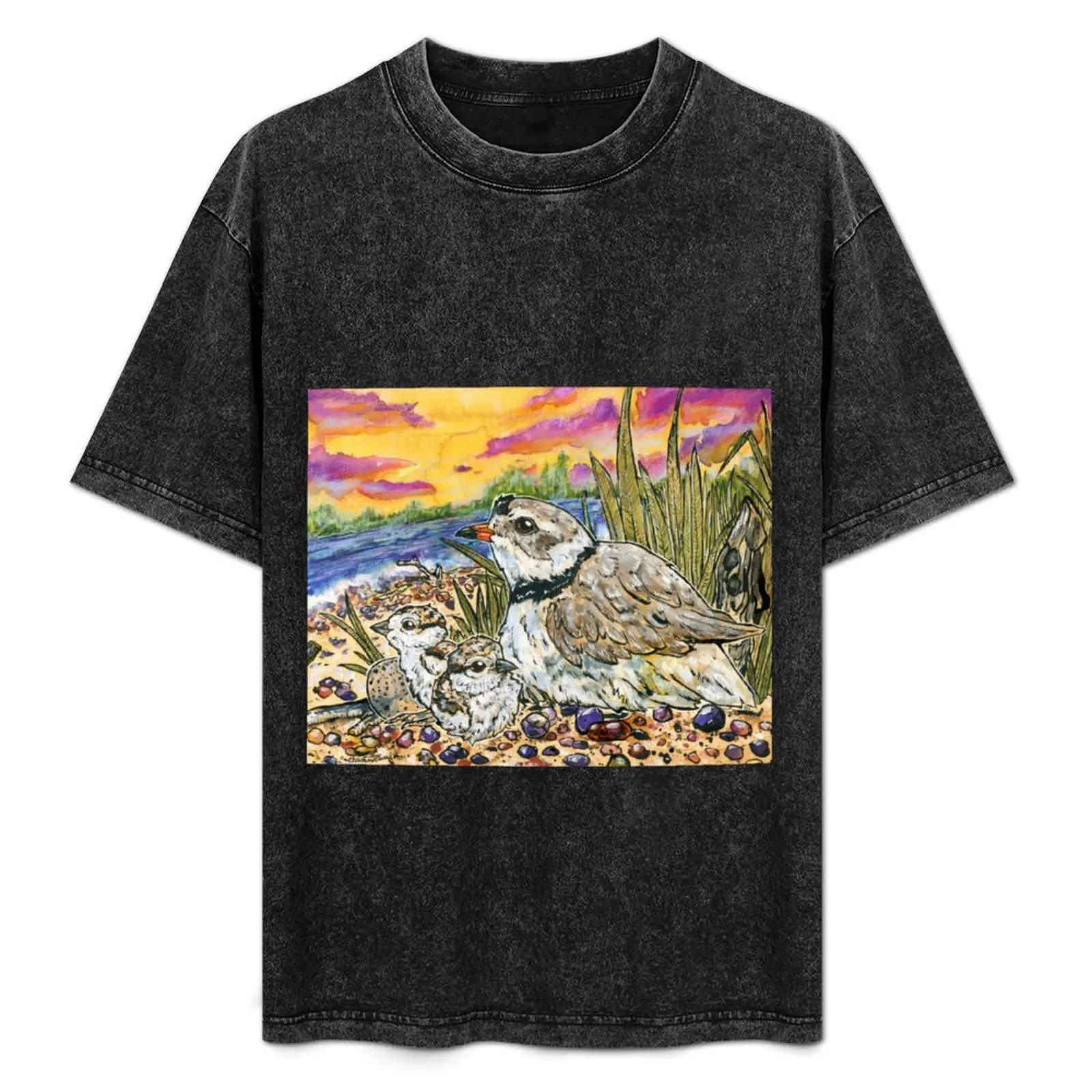 Piping Plovers and Chicks T-Shirt Work Duty Casual T-Shirt
Piping Plovers and Chicks T-Shirt Work Duty Casual T-Shirt