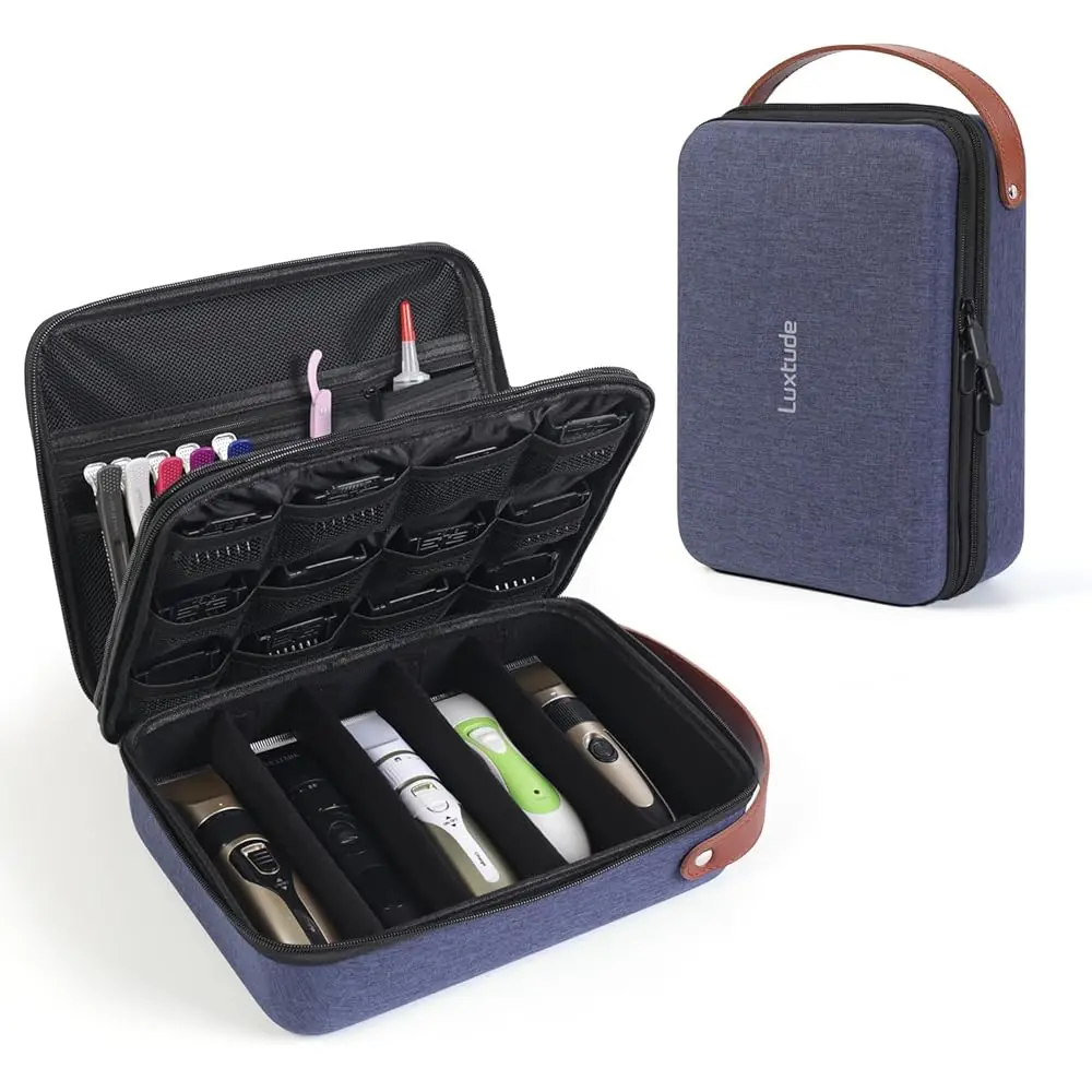 Large Barber Case, Barber Bags for Clippers and Supplies, Hair Clipper Case for Travel, Clipper and Trimmer Cases for Wahl 5
Large Barber Case, Barber Bags for Clippers and Supplies, Hair Clipper Case for Travel, Clipper and Trimmer Cases for Wahl 5