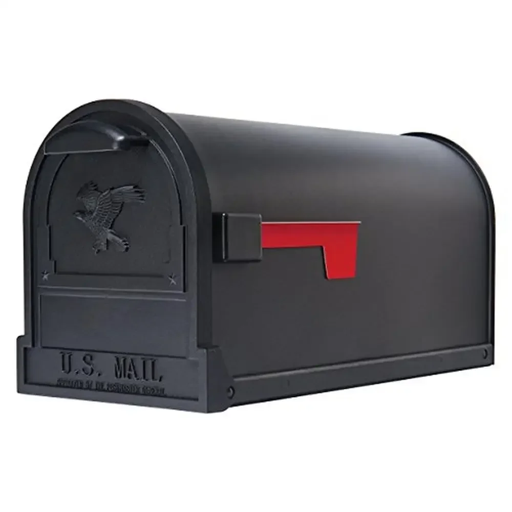 Premium Grade Steel Rural Mailbox 9-1/2" W X 23" D X 11" H Large Black Heavy-Duty Door High Capacity Rust-Resistant Finish
Premium Grade Steel Rural Mailbox 9-1/2" W X 23" D X 11" H Large Black Heavy-Duty Door High Capacity Rust-Resistant Finish