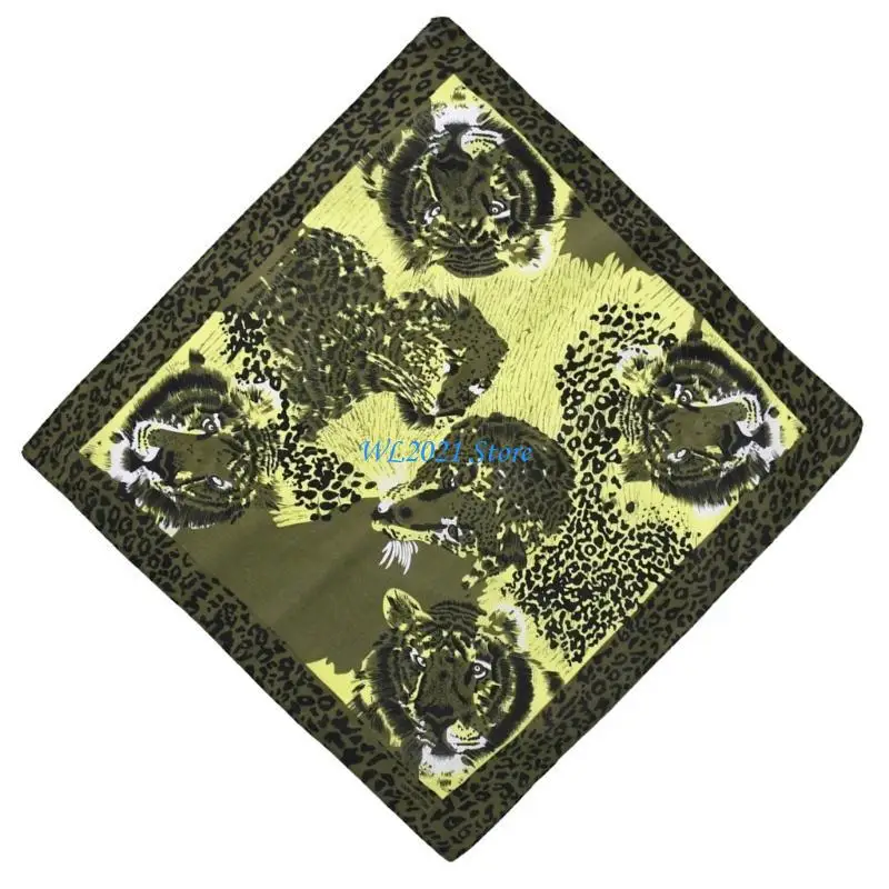 G5GC Leopards Print Headscarf Fashionable Women Handkerchief Trendy Headbands for Casual Wear
G5GC Leopards Print Headscarf Fashionable Women Handkerchief Trendy Headbands for Casual Wear