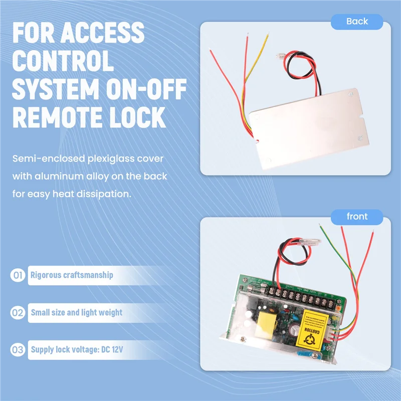 DC 12V 5A UPS Fuction Door Access Control Power Supply Use For Access Control System Switch Remote Lock AC 110V-240V CNIM Hot
DC 12V 5A UPS Fuction Door Access Control Power Supply Use For Access Control System Switch Remote Lock AC 110V-240V CNIM Hot
